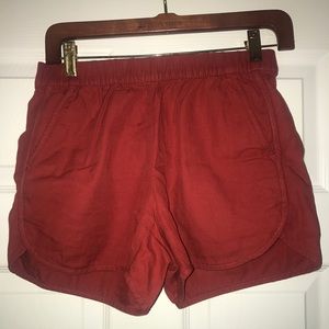 Burnt Red MADEWELL shorts